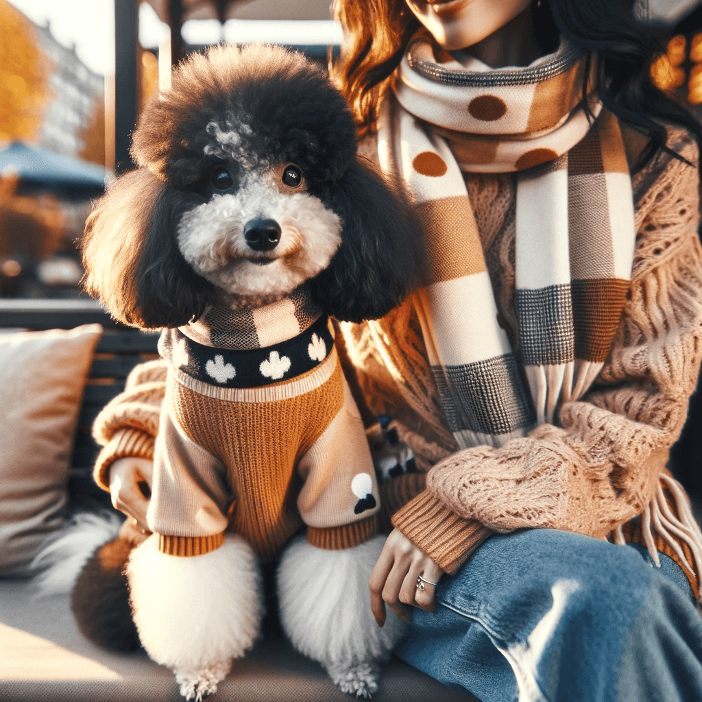 A_Parti_Poodle_with_its_owner_in_matching_outfits_showcasing_their_strong_bond_and_stylish_flair