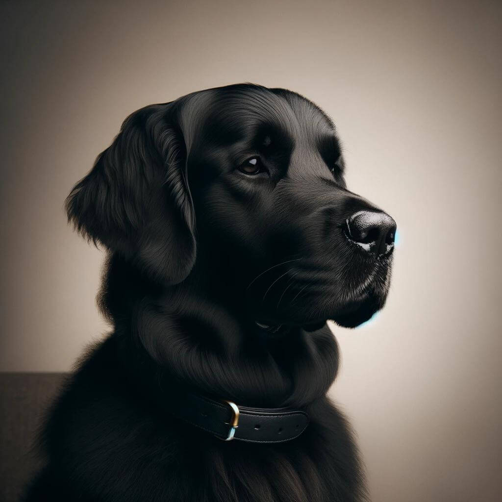 A_calm_Black_Golden_Retriever_with_a_serene_expres
