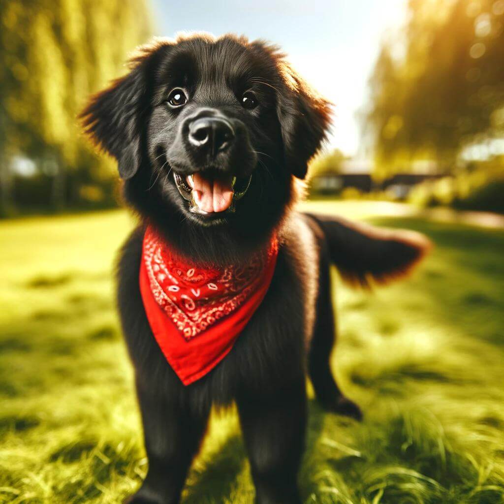 A_joyful_Black_Golden_Retriever_standing_on_grass