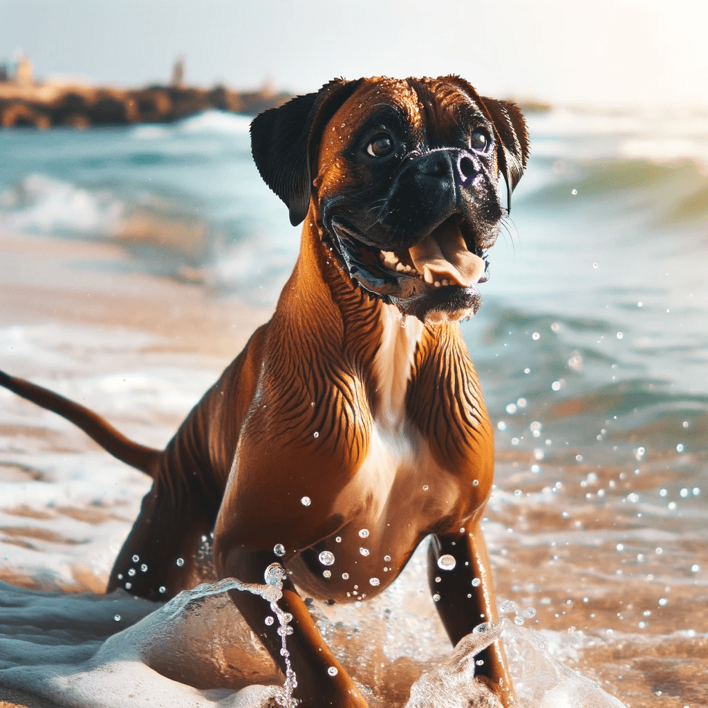 Boxador_on_a_beach_its_wet_coat_glistening_in_the_sun_joyfully_splashing_in_the_shallow_ocean_waves