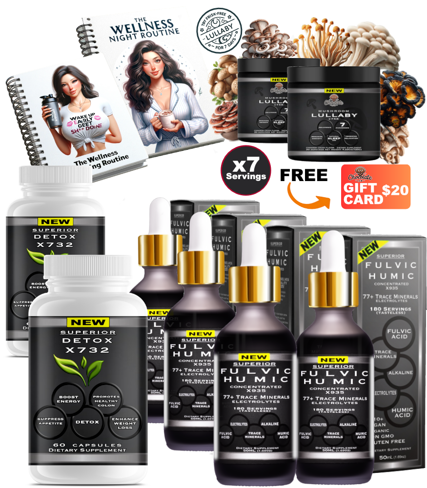 Fulvic Humic Acid 77+ Trace Minerals X935 - FREE BONUSES