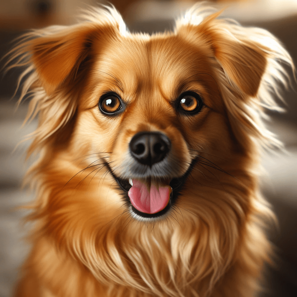 Golden_retriever_chihuahua_mix_-_A_vibrant_and_energetic_mix_with_a_thick_wavy_golden_coat_reminiscent_of_a_Golden_Retriever