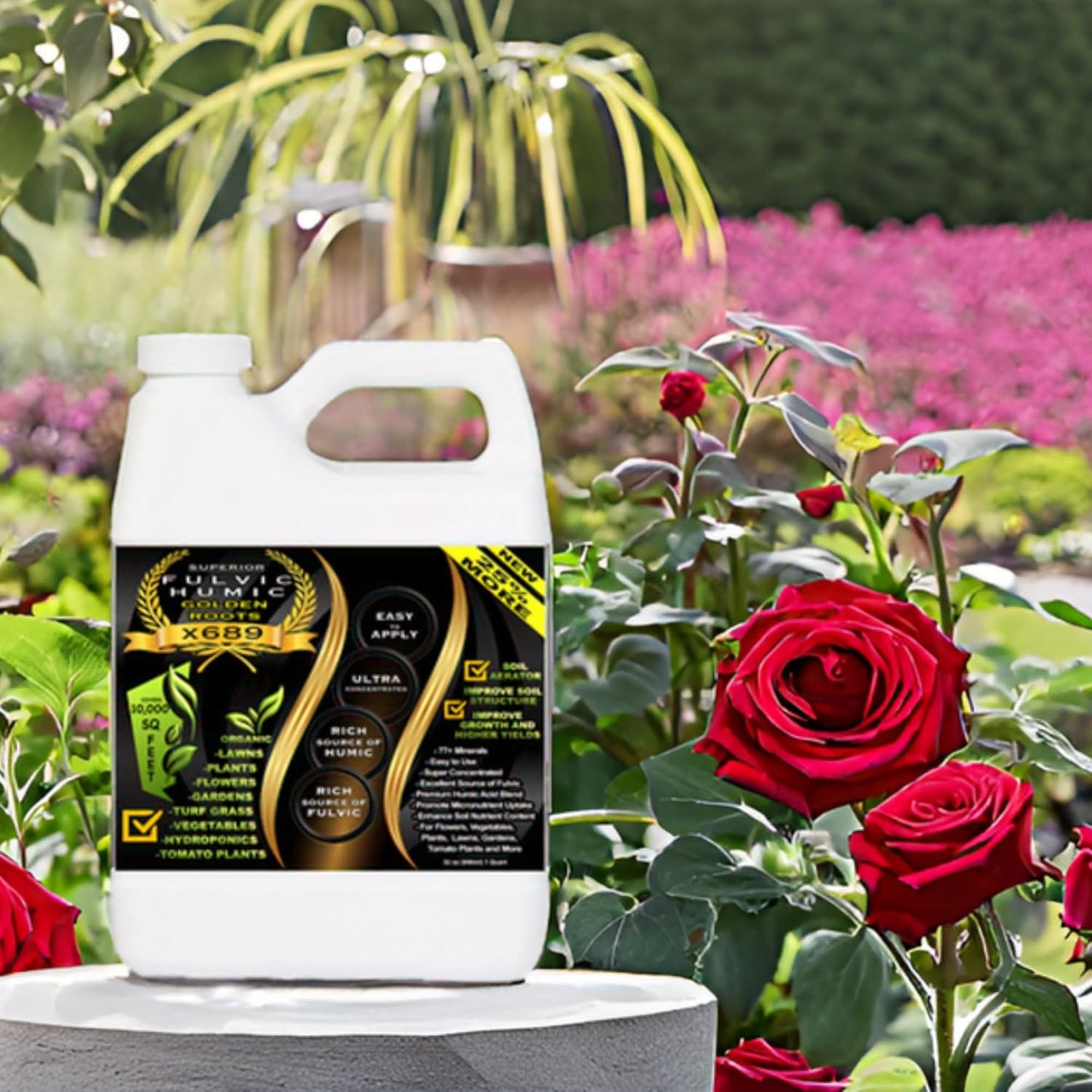 Humic Acid Golden Roots x689 - Humic Acid & Fulvic Acid Liquid Concentrate