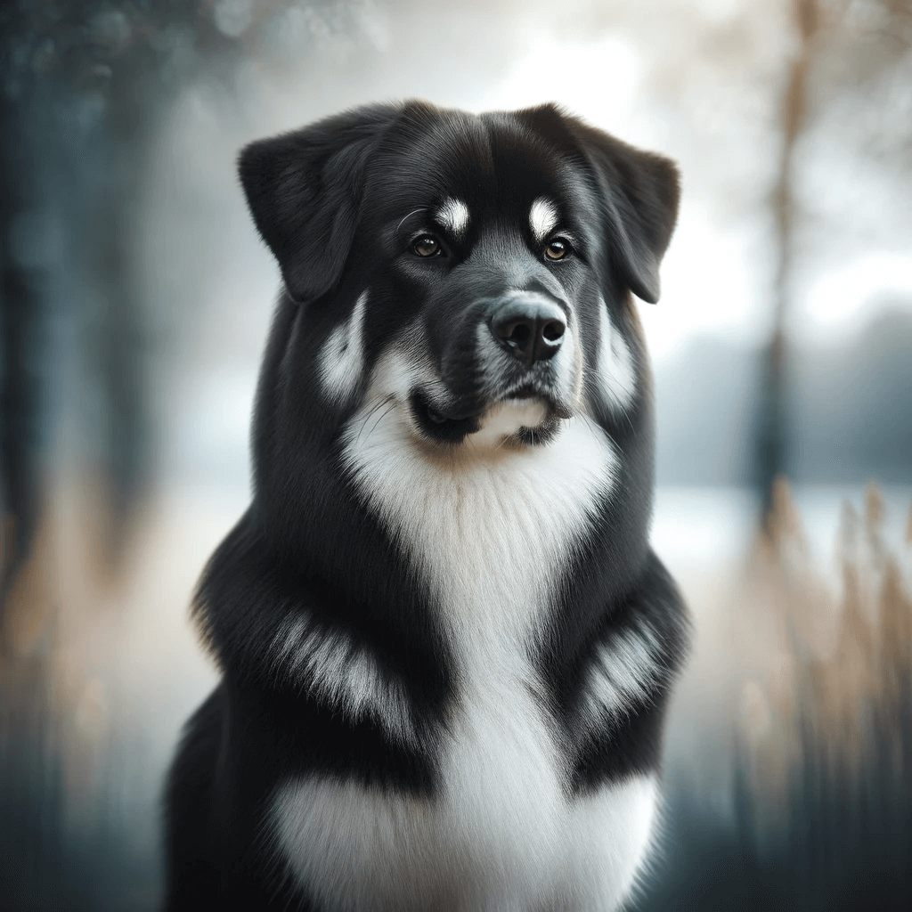 LabSky_dog_with_a_beautiful_black_and_white_coat