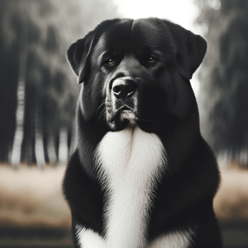 LabSky_dog_with_a_majestic_stance