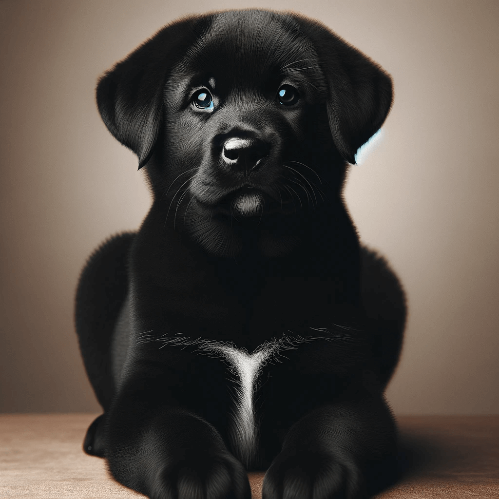 LabSky_pup_with_a_shiny_black_coat