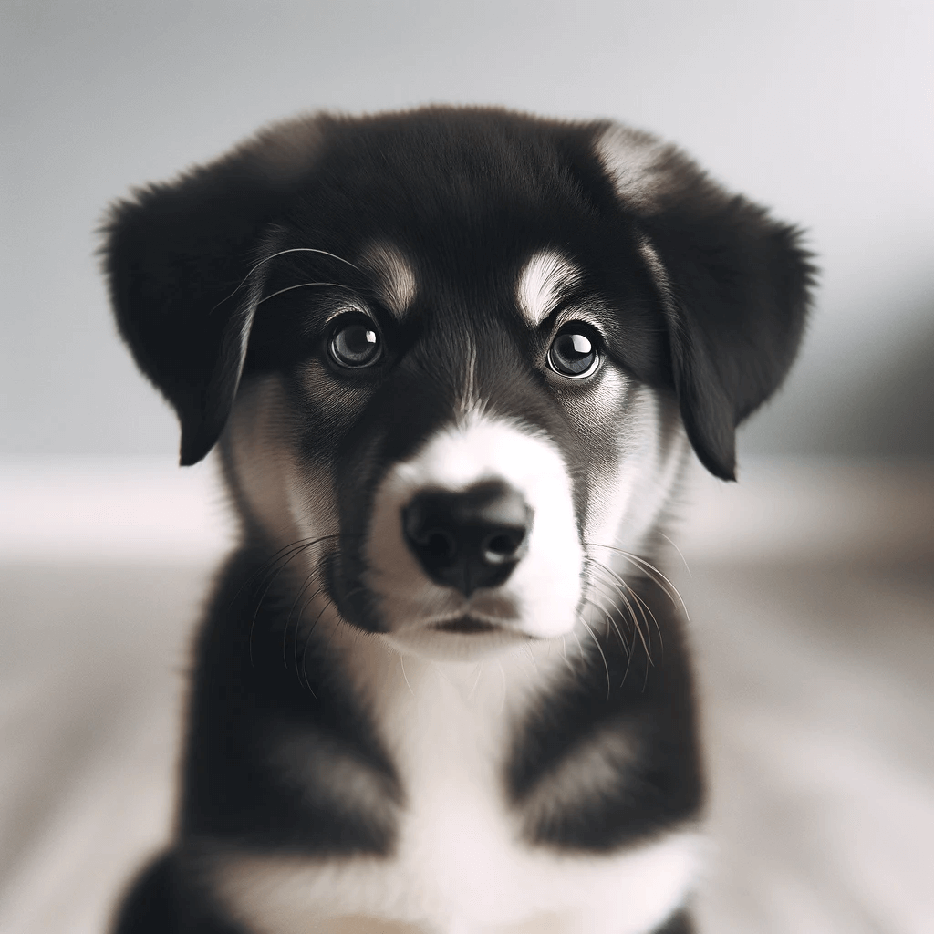 LabSky_puppy_with_a_curious_and_alert_expression