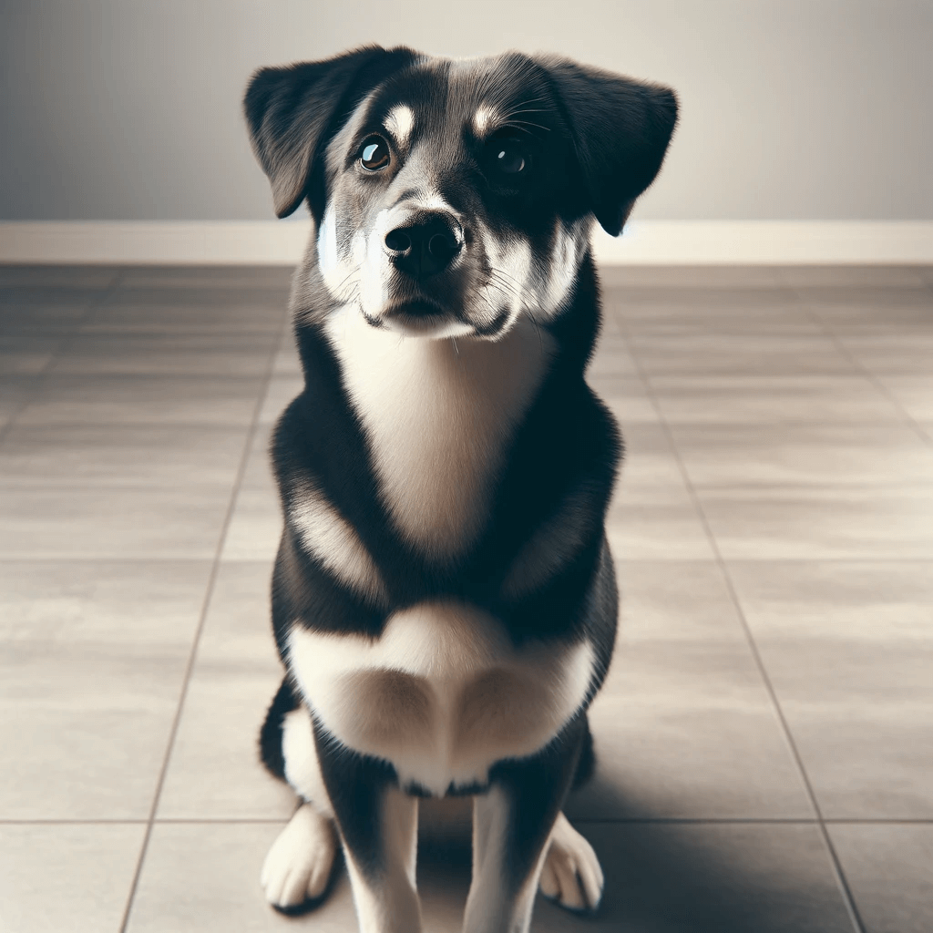 LabSky_sitting_obediently_for_a_treat