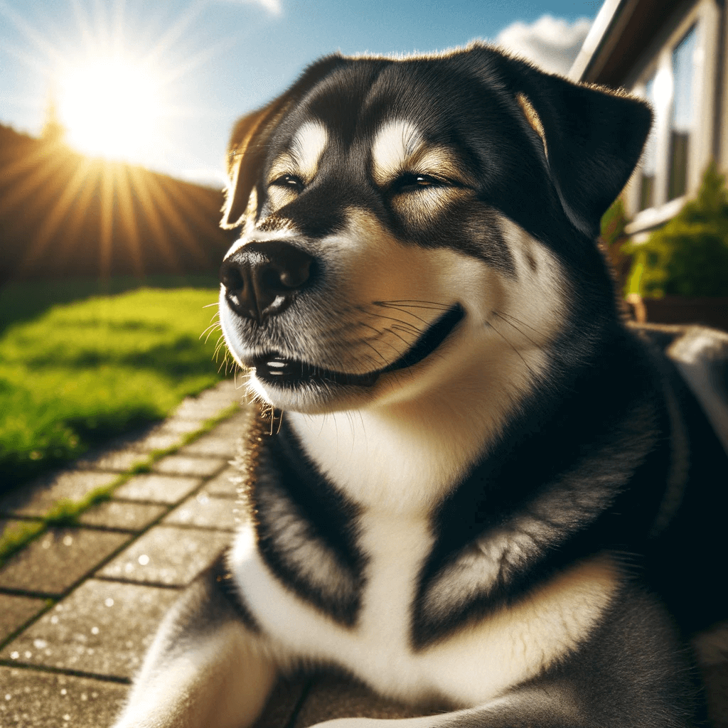 Labrador_Husky_mix_enjoying_a_sunny_day