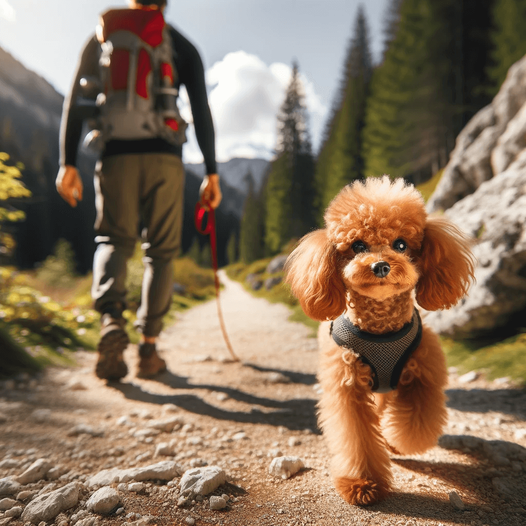 Red_Toy_Poodle_on_a_scenic_hike_with_its_owner._The_image_shows_the_dog_walking_alongside_its_owner_on_a_hiking_trail_surrounded_by_nature.