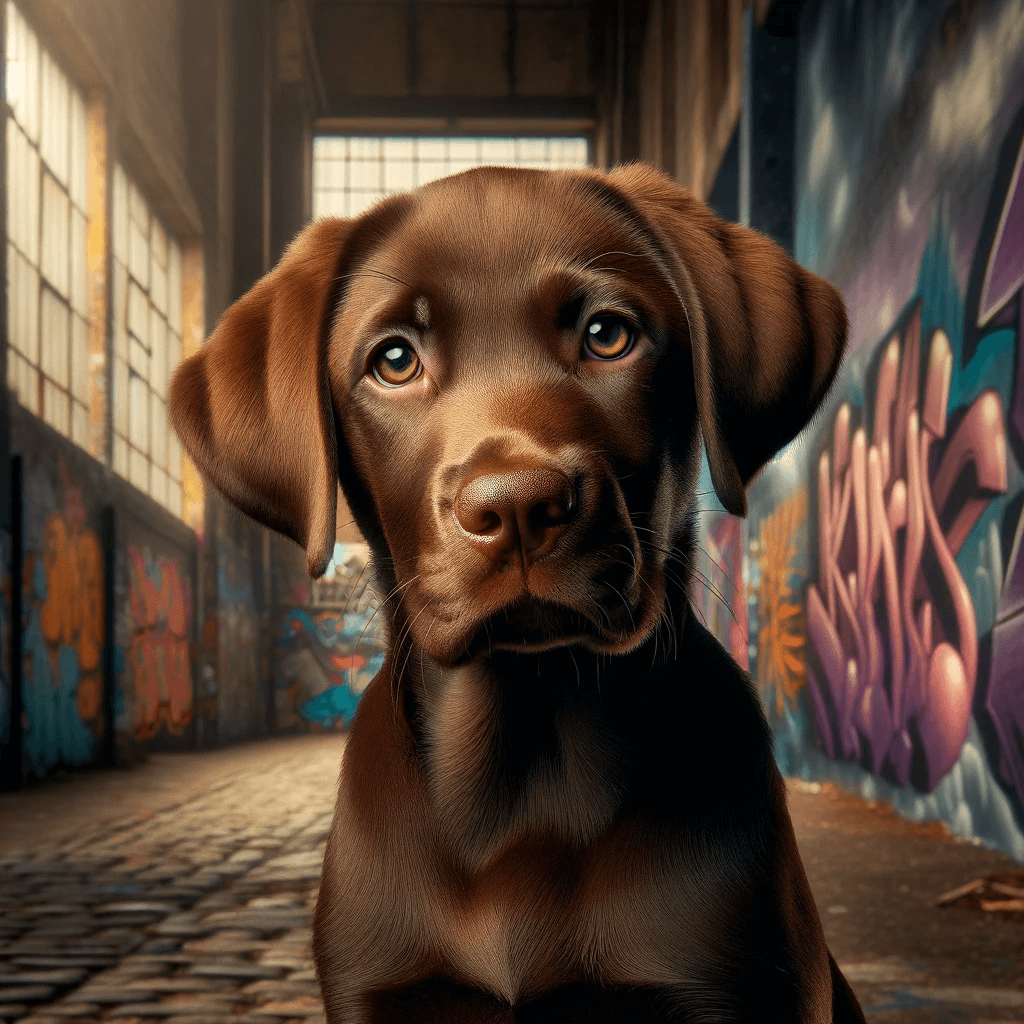 chocolate_lab_puppy_with_deep_soulful_eyes_posing_elegantly_against_an_urban_backdrop