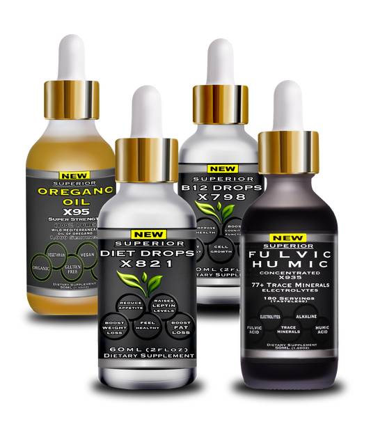 Fulvic Acid and Humid Acid Drops Bundle