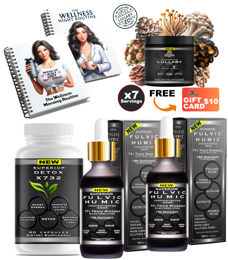 Fulvic Humic Acid 77+ Trace Minerals X935 - FREE BONUSES