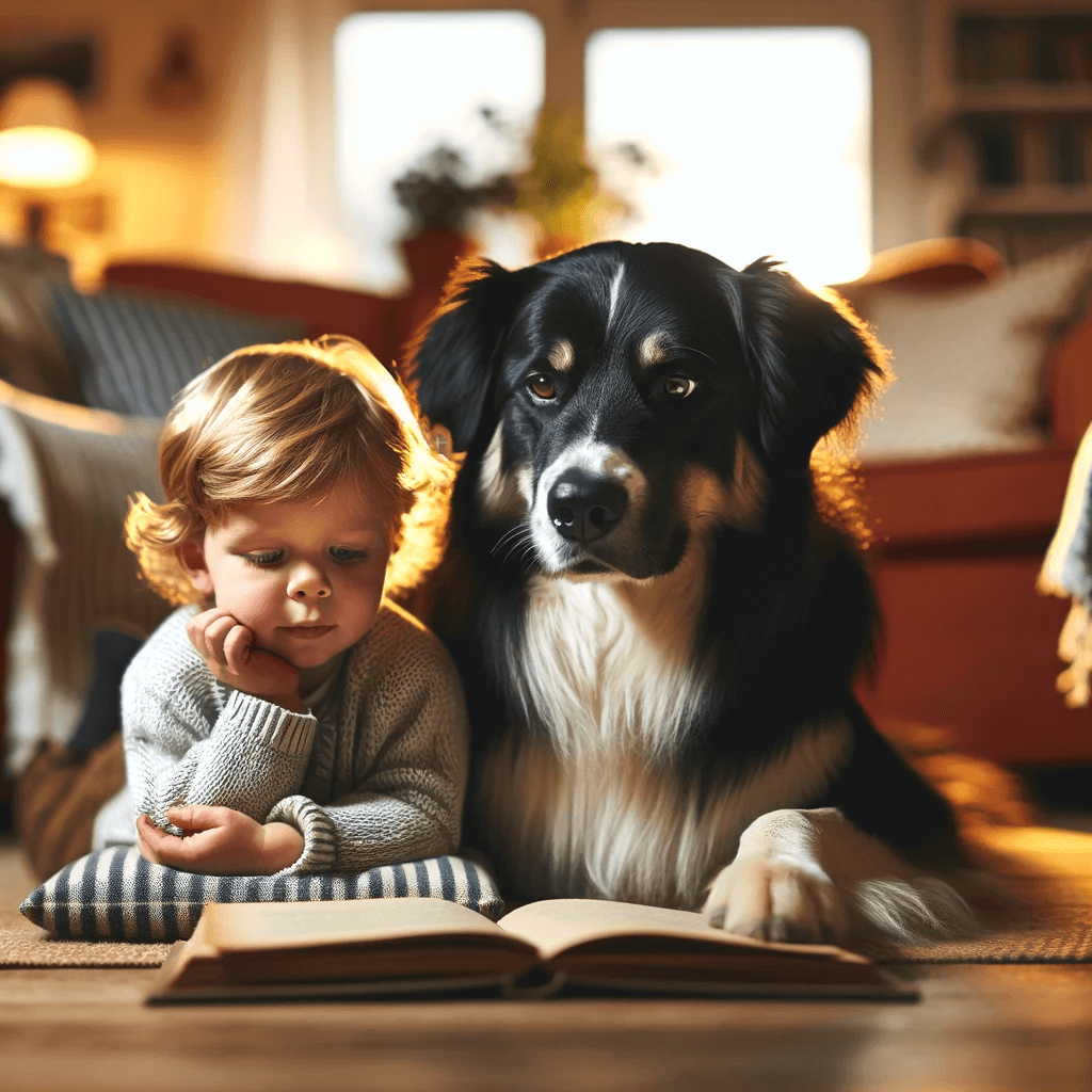 gentle_Borador_Border_Collie_Lab_Mix_lying_beside_a_young_child_showcasing_its_protective_and_affectionate_nature