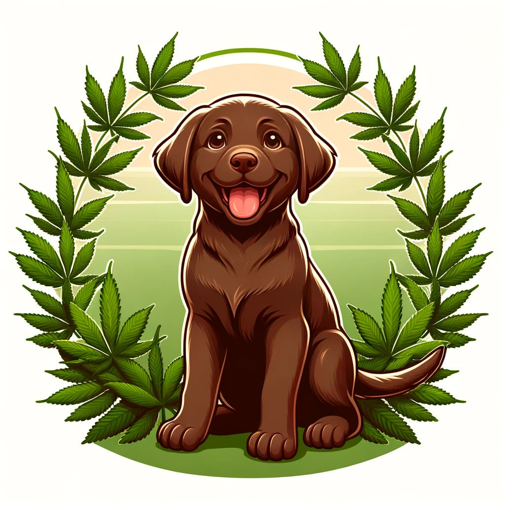 joyful_Chocolate_Lab_sitting_in_the_center_its_tail_wagging