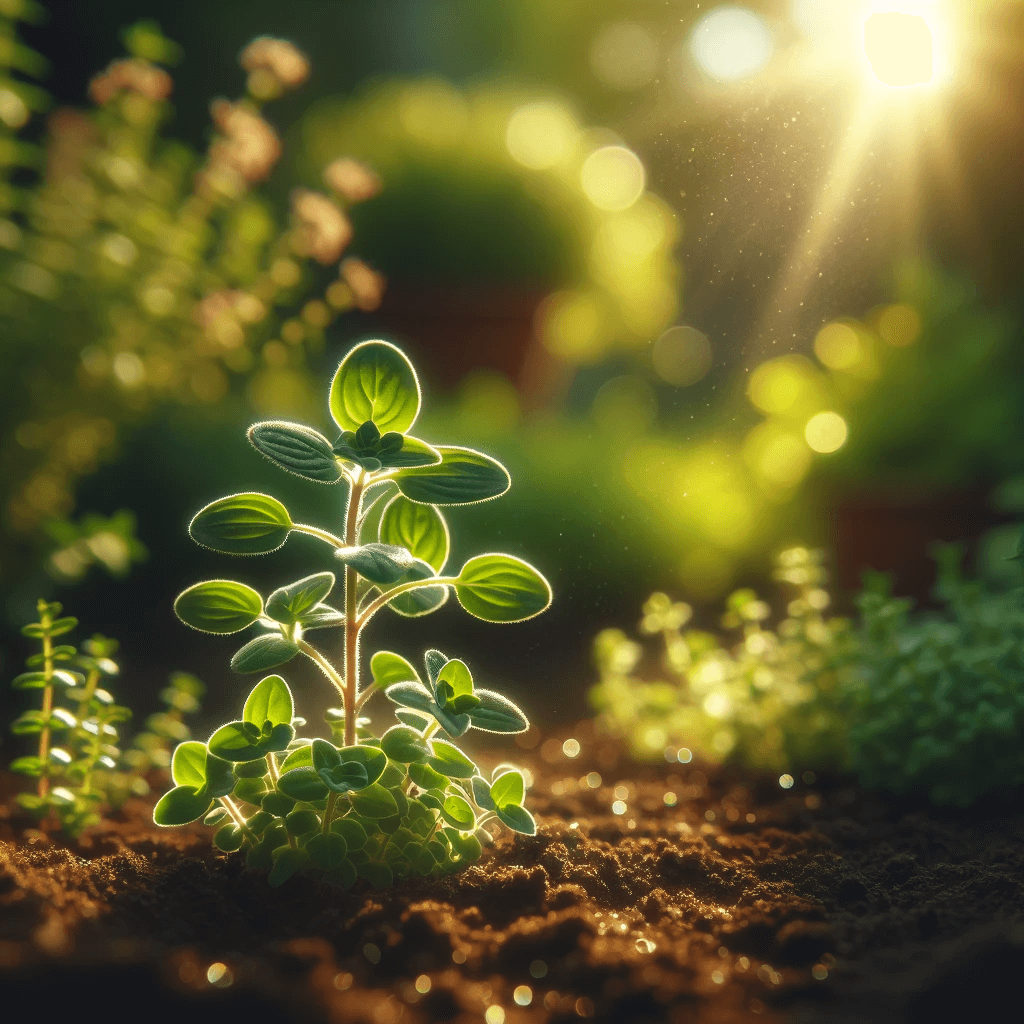 oregano_plant_in_a_sun-drenched_garden