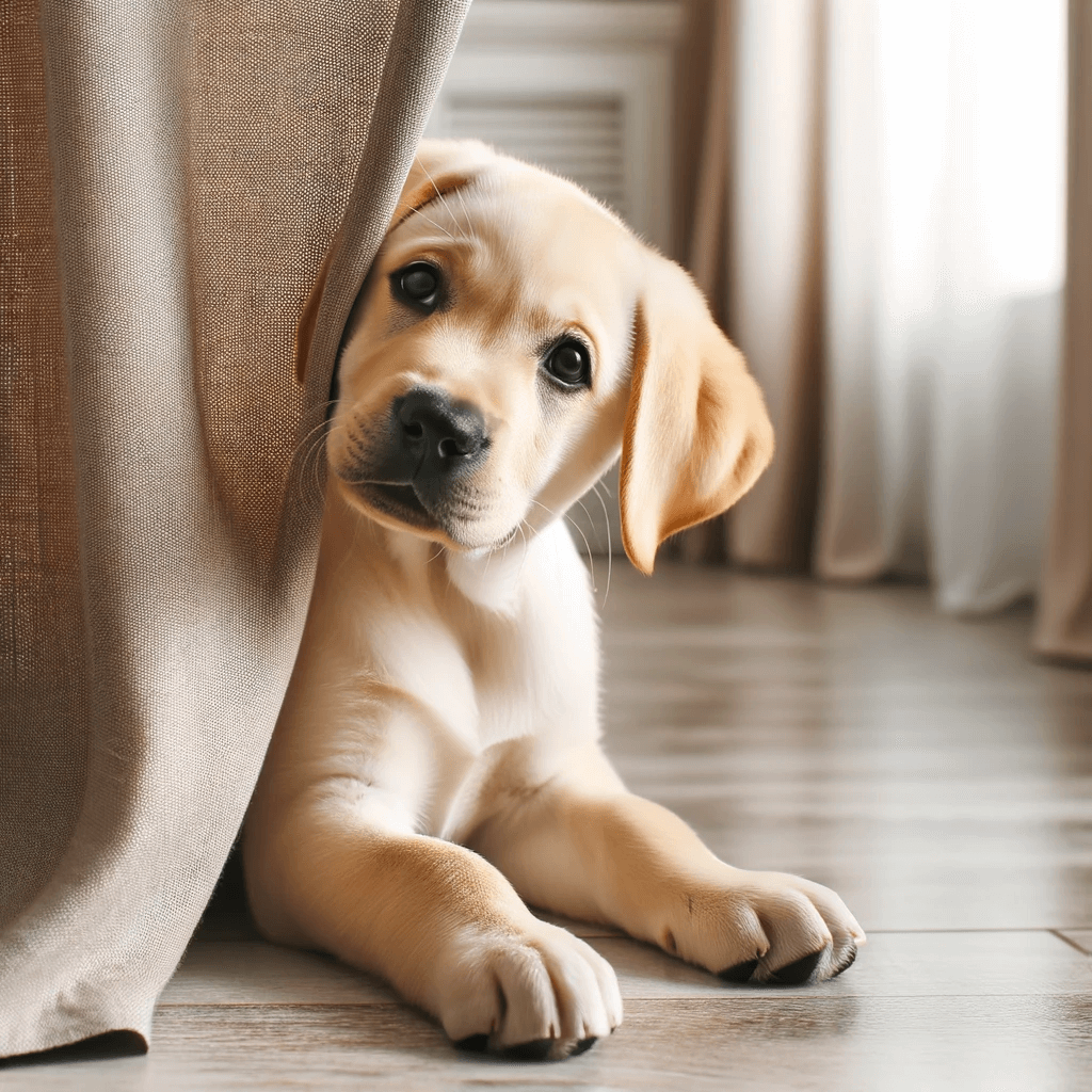playful_Labrador_puppy_partially_hidden_behind_a_curtain_with_just_its_wagging_tail_and_one_ear_peeking_out