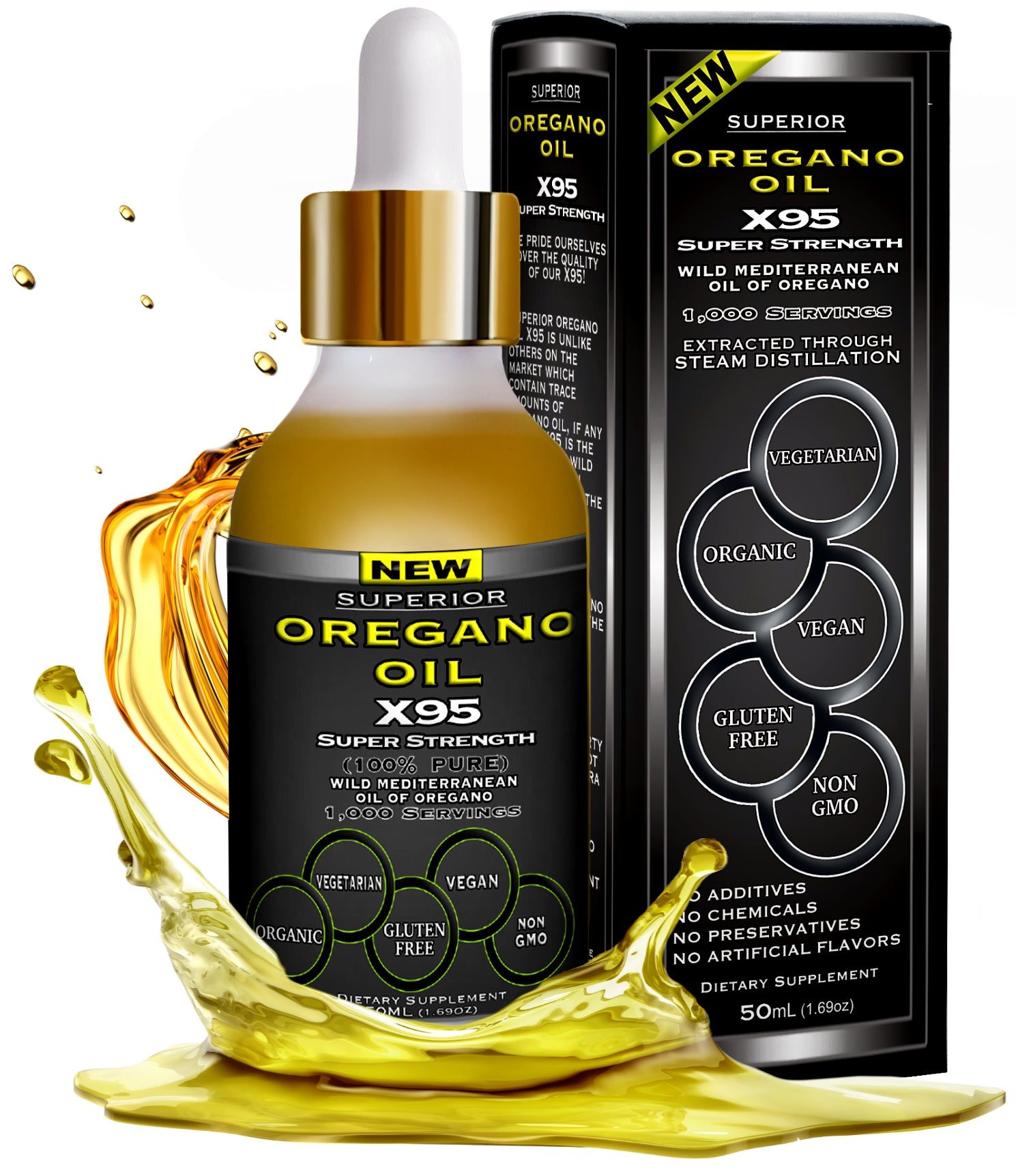 Oregano Oil Drops | Buy Wild Mediterranean Oil of Oregano Extract