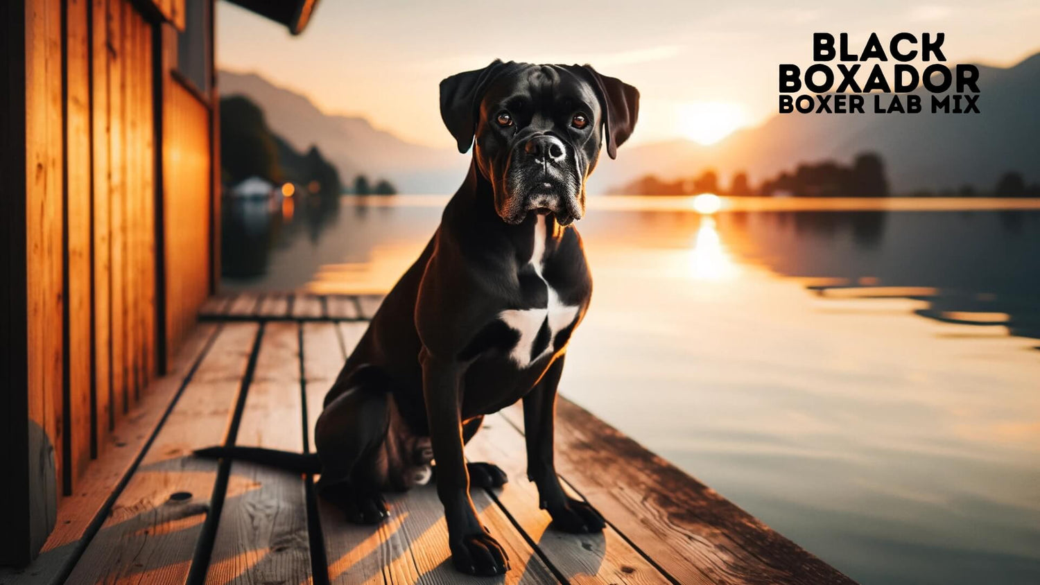 Black Boxador Black Boxer Lab Mix Dog Breed Information, Facts & More