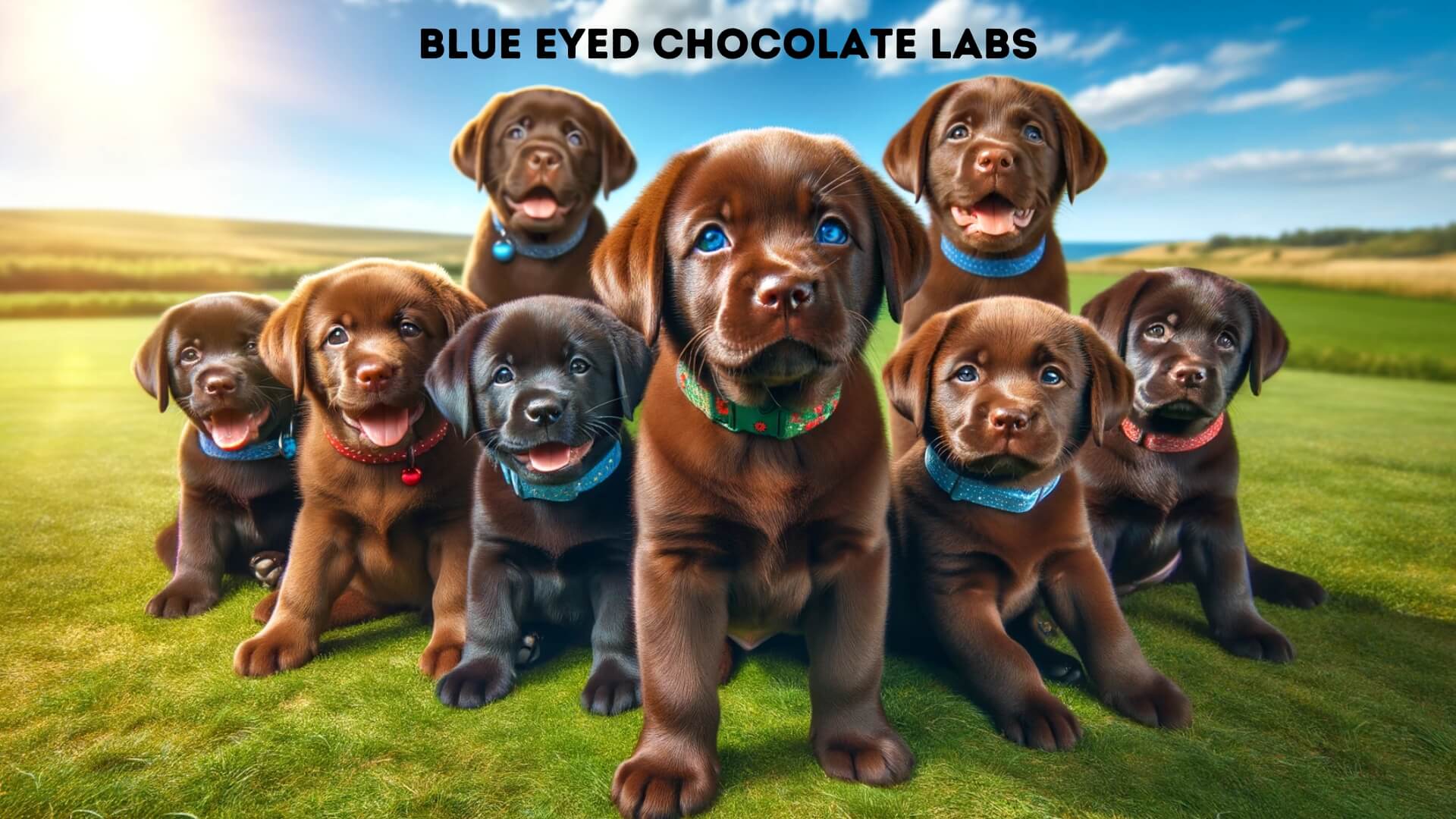 Chocooate Lab Chocolate Labrador With Blue Eyes
