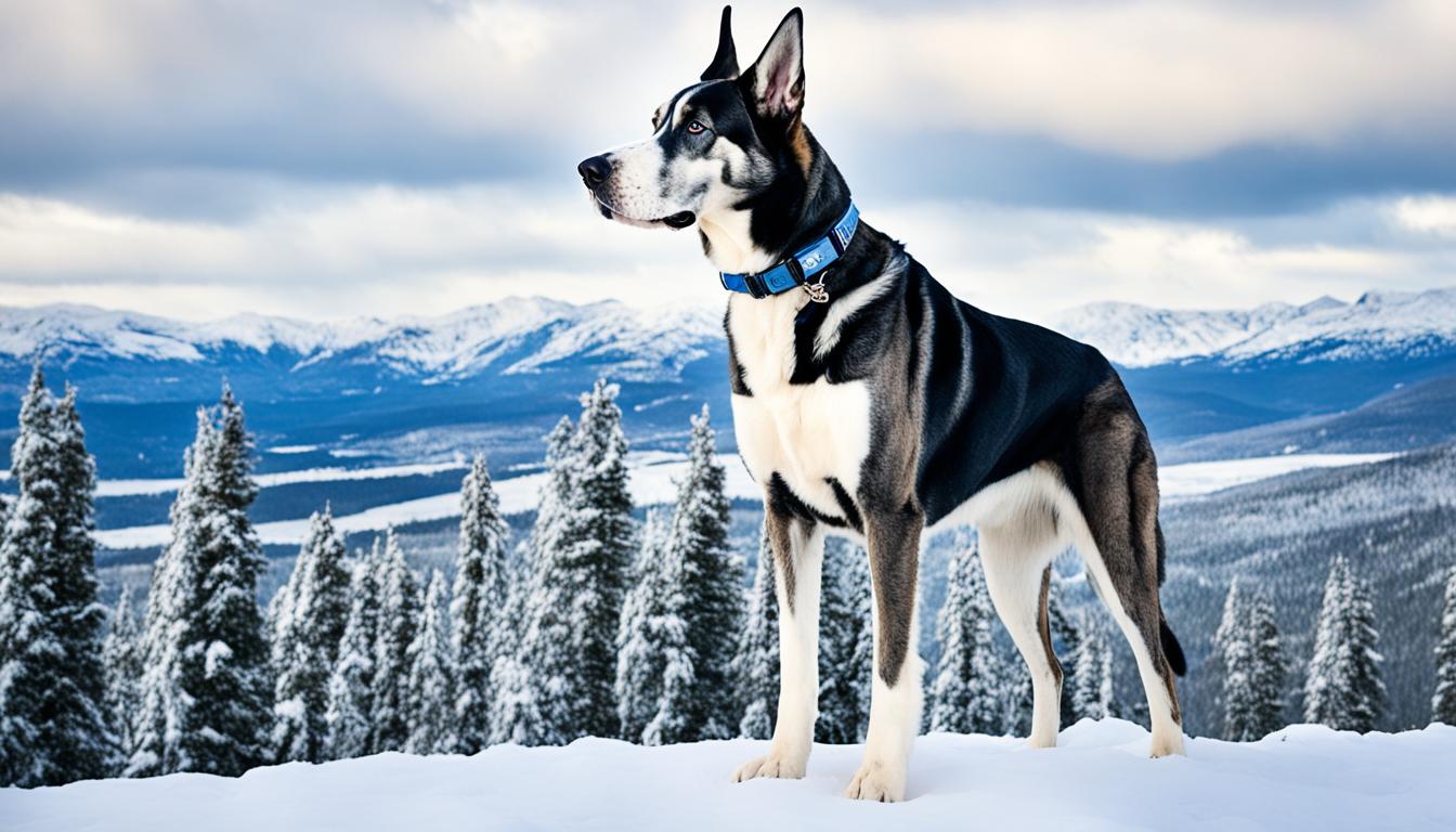 Great dane 2024 cross husky