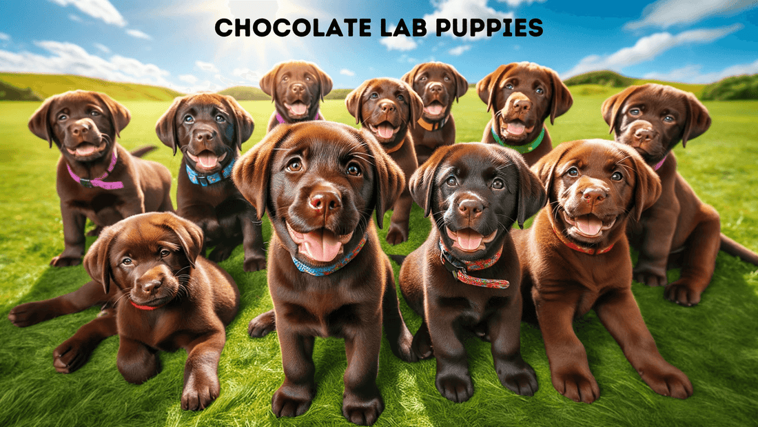 Chocolate Lab Newborn Puppies