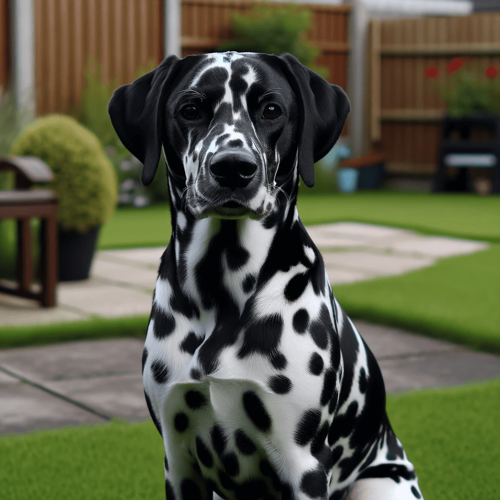 A_Dalmador_Dalmatian_Lab_Mix_with_a_shiny_black-and-white_spotted_coat_sitting_obediently_showcasing_its_Labrador-like_face_and_Dalmatian_spots