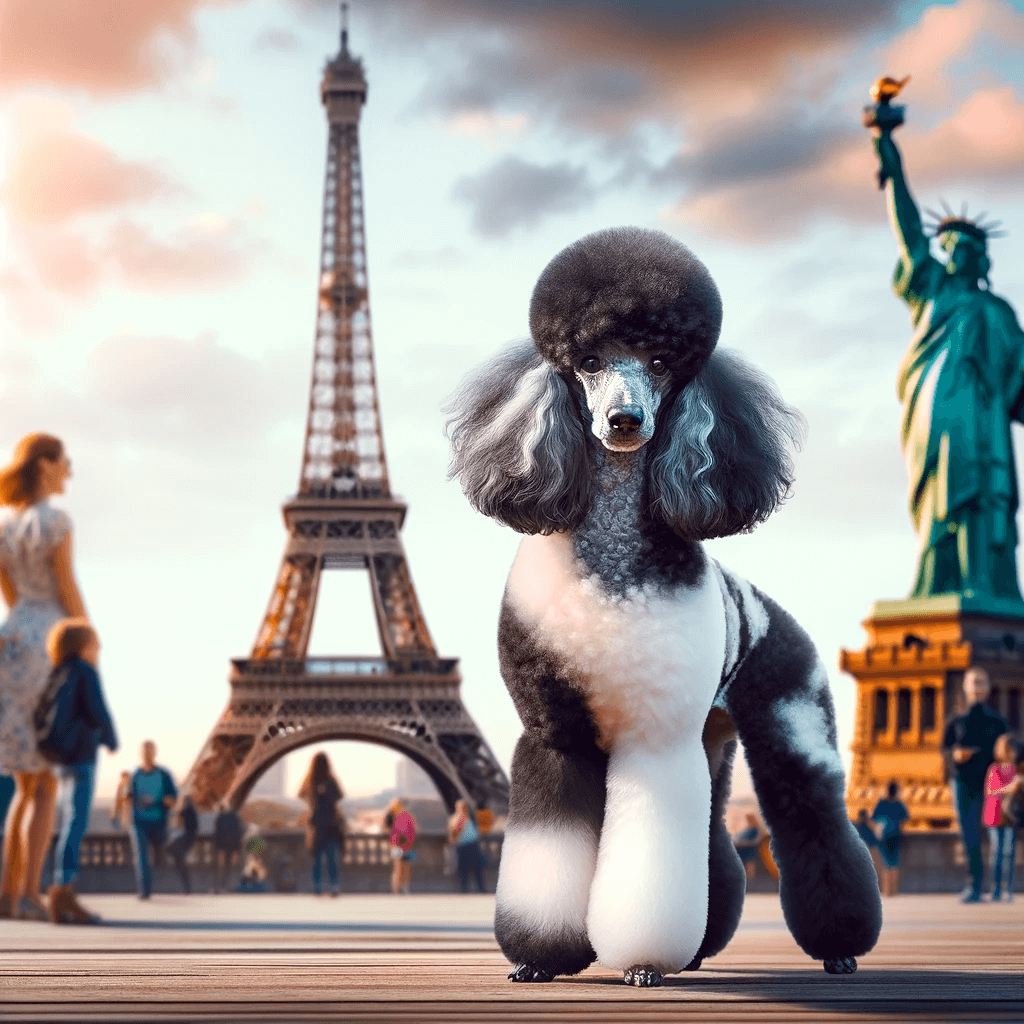 A_Parti_Poodle_posing_in_front_of_a_famous_landmark_such_as_the_Eiffel_Tower_or_the_Statue_of_Liberty