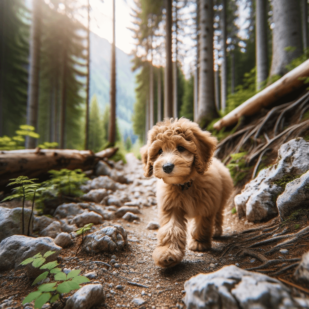 A_Teacup_Labradoodle_on_a_hiking_adventure_exploring_a_forest_trail