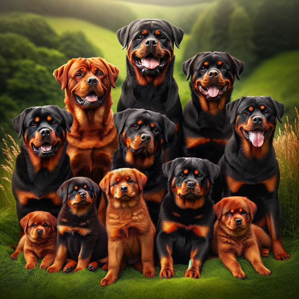 Rare colored deals rottweiler