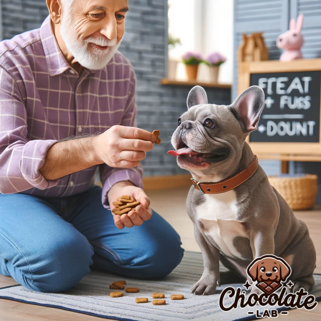 An_owner_training_a_Lilac_French_Bulldog_using_positive_reinforcement_such_as_treats_and_praise_dabd84b6-6384-428c-9316-7d9aa5b97fb3