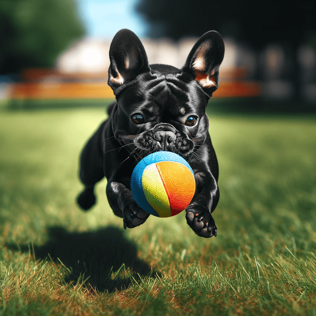 Black_French_Bulldog_catching_a_ball.