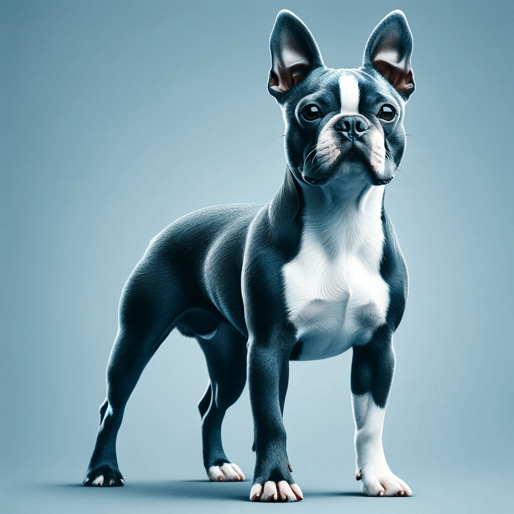 Blue_Boston_Terrier_shows_off_its_sleek_coat_and_sturdy_physique_reflecting_the_breed_s_well