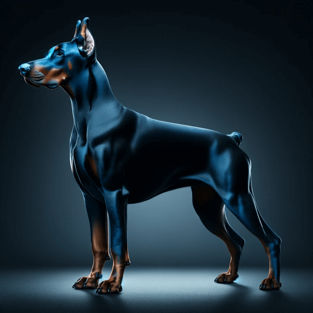 Blue_Doberman_is_in_a_typical_show_stance_with_its_tail_docked_and_ears_cropped_showcasing_the_powerful