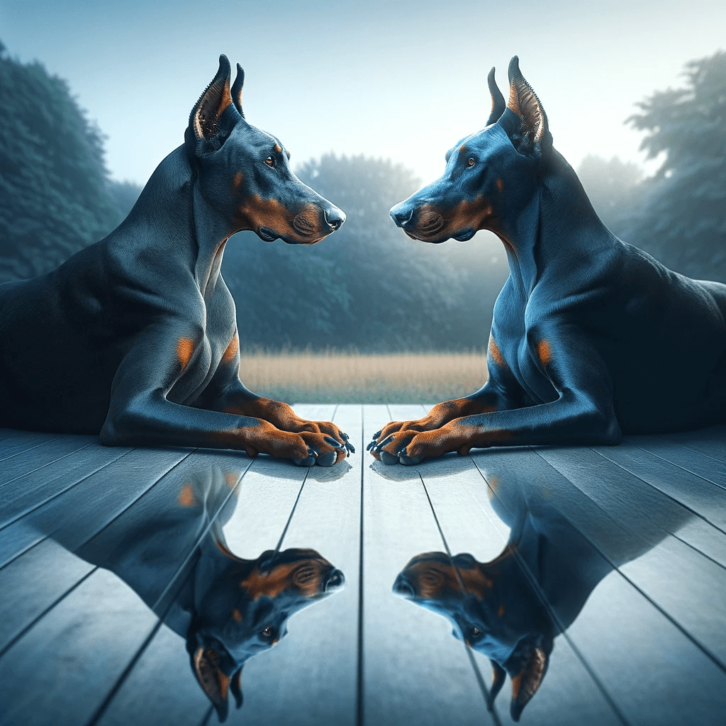 Blue_Doberman_with_a_reflection_indicating_the_breed_s_sociable_nature_if_properly_socialized