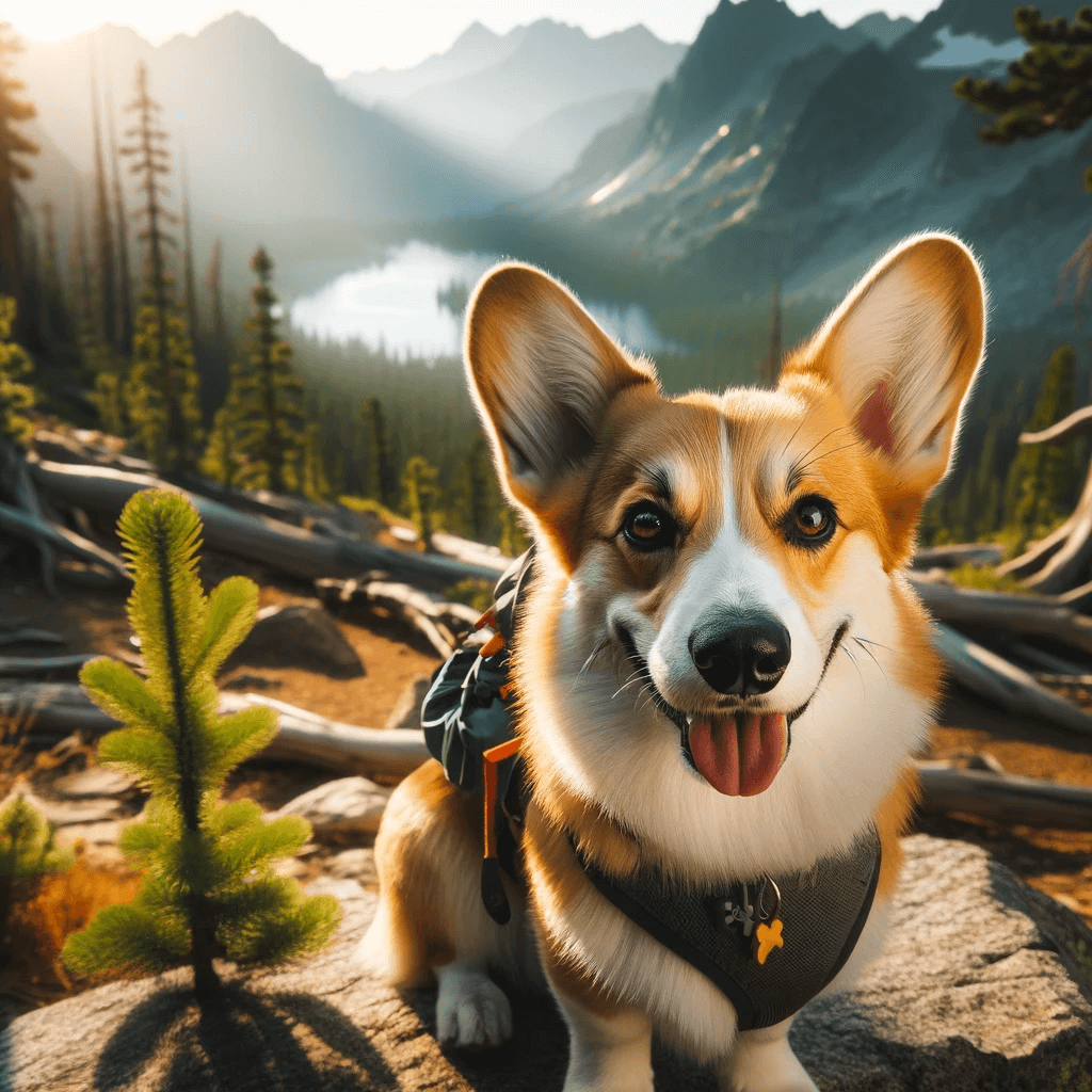 Corgi-Lab_mix_on_a_hike_its_adventurous_spirit_and_stamina_making_it_an_excellent_companion_for_outdoor_enthusiasts