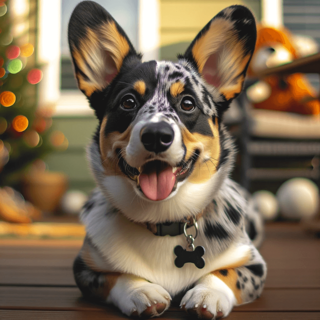 Corgi-Lab_mix_with_a_unique_spotted_coat_its_playful_bark_and_boundless_energy_making_it_the_life_of_the_party