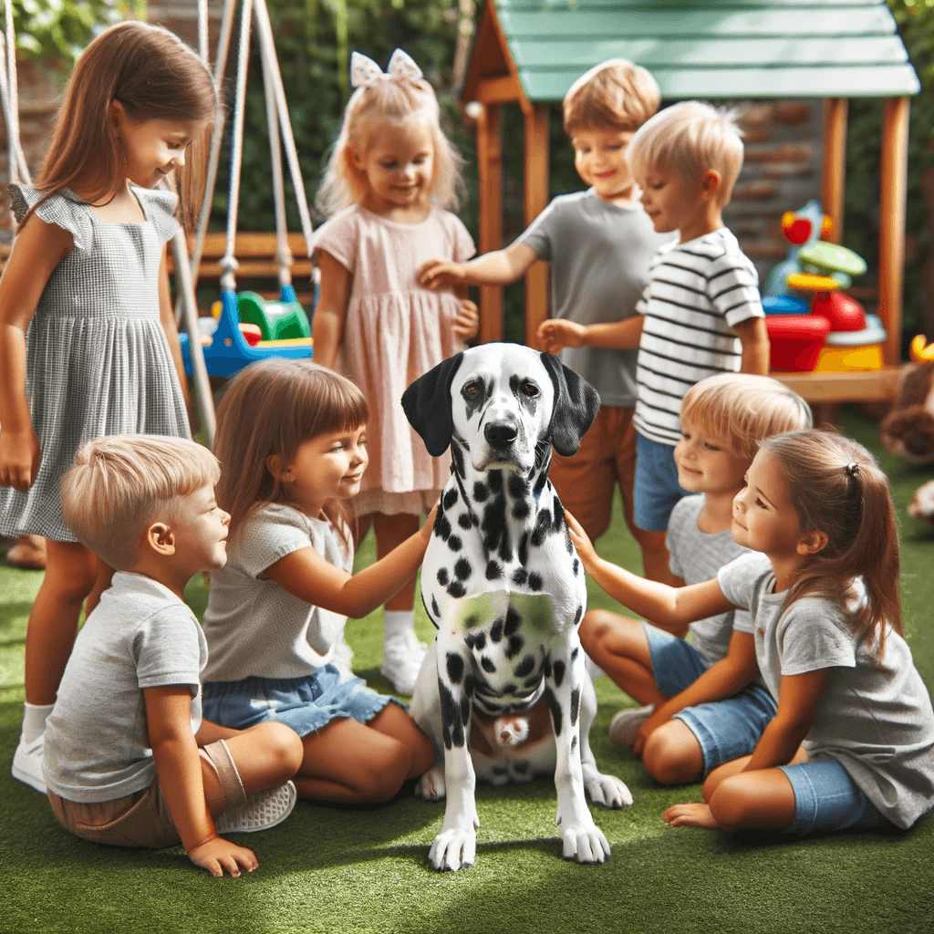 Dalmatian_Lab_Mix_Dalmador_in_a_family_setting_surrounded_by_children_and_exhibiting_its_gentle_and_patient_nature