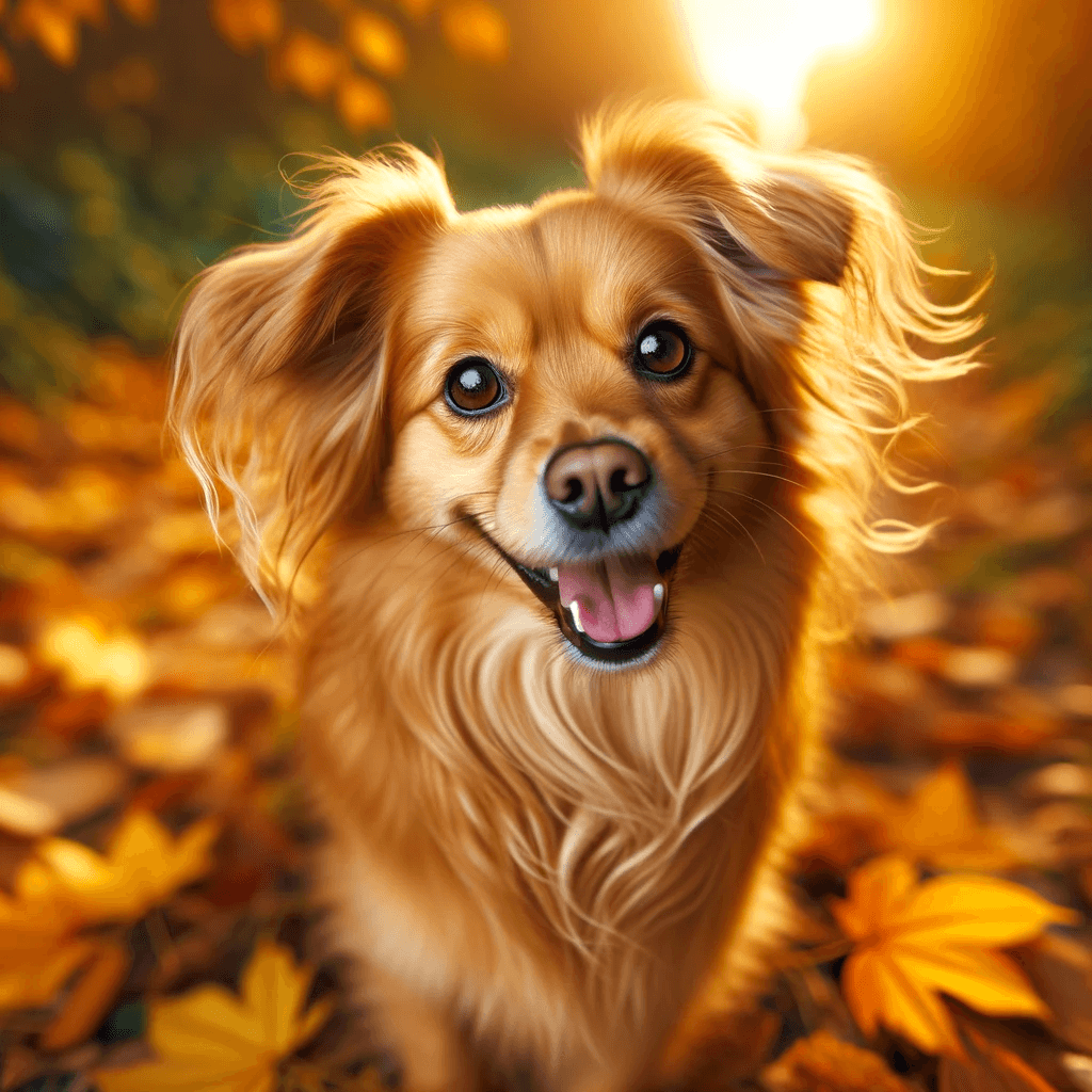 Golden_retriever_chihuahua_mix_-_A_vibrant_and_energetic_mix_with_a_thick_wavy_golden_coat_reminiscent_of_a_Golden_Retriever