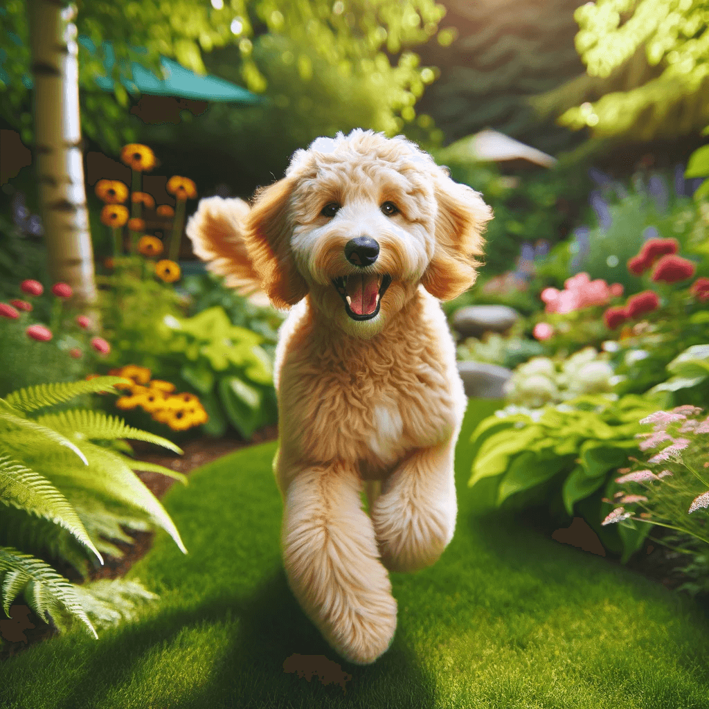Goldendoodle_frolicking_in_a_lush_garden