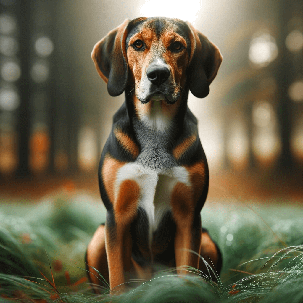 Labahoula_a_Coonhound_Lab_Mix_has_a_short_and_low-maintenance_coat_making_it_great_for_active_owners