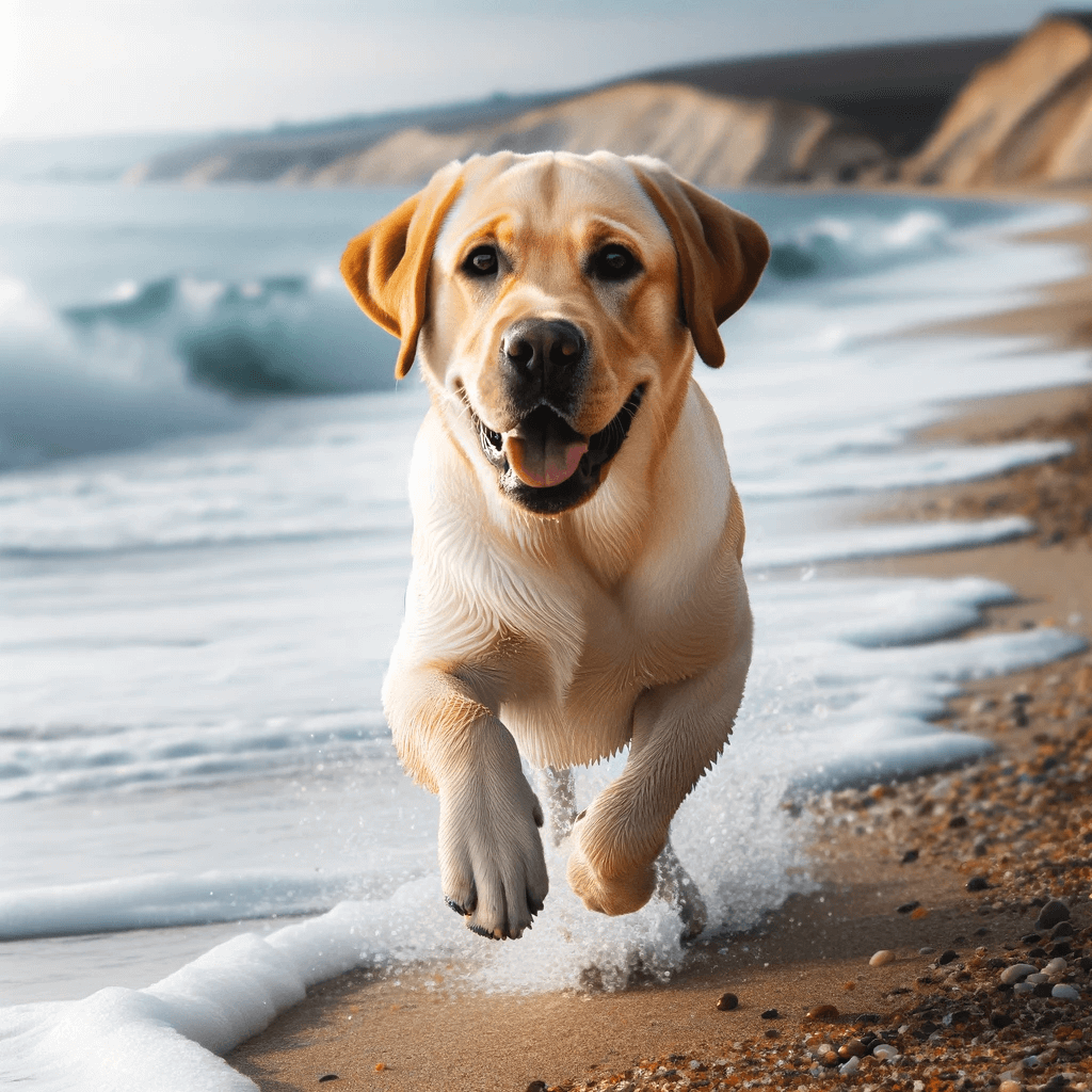 Labradorii_Labrador_Retrievers_running_along_the_beach_showcasing_their_love_for_outdoor_adventures_with_waves_crashing_in_the_background
