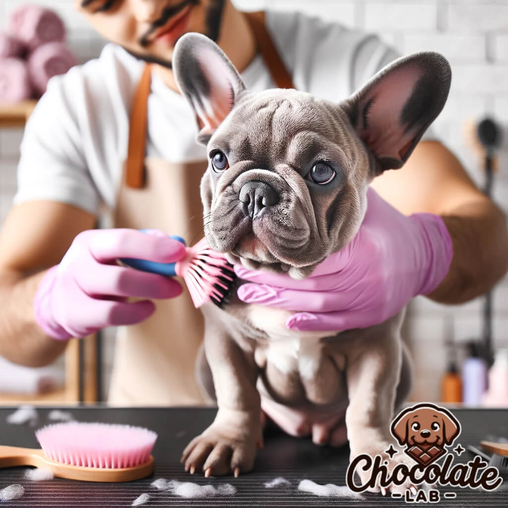 Lilac_French_Bulldog_being_groomed_focusing_on_coat_brushing_and_care_of_its_skin_folds
