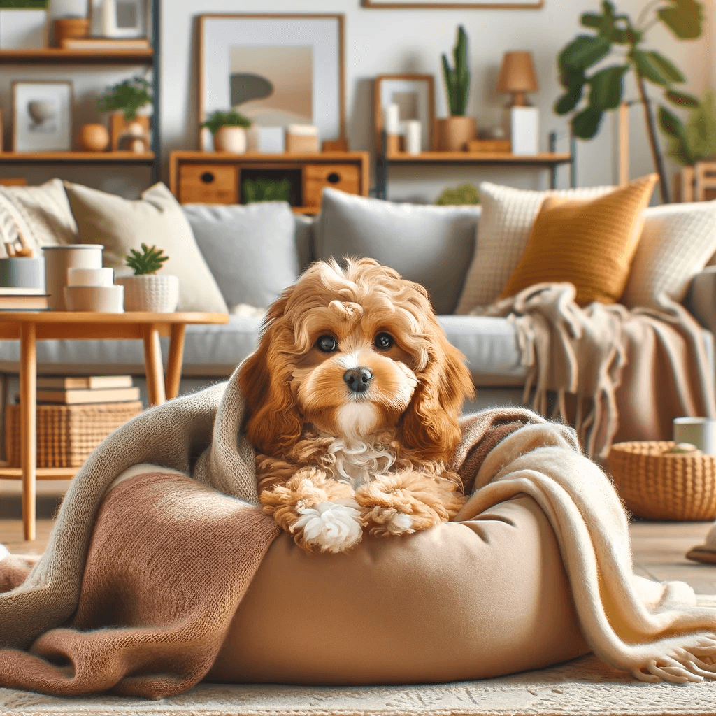 Mini_Cavapoo_dog_comfortably_snuggled_in_a_cozy_home_environment