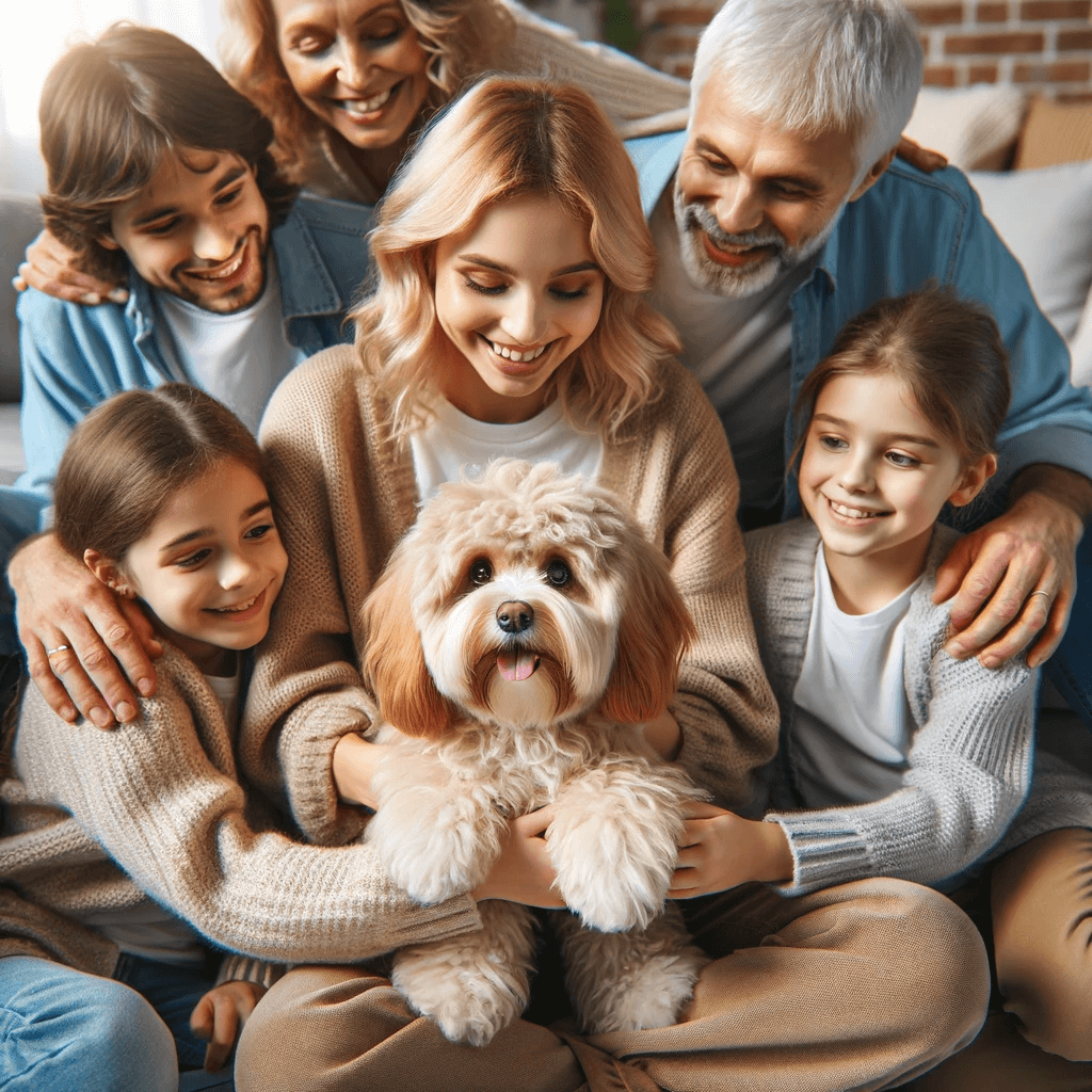Mini_Cavapoo_surrounded_by_a_loving_family_underscoring_its_role_as_a_cherished_family_member_and_its_sociable_nature