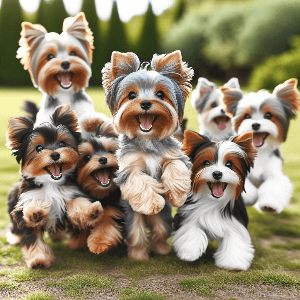 Parti_Yorkie_siblings_showcasing_the_breed_s_friendly_demeanor_and_the_happiness_of_social_interactions.