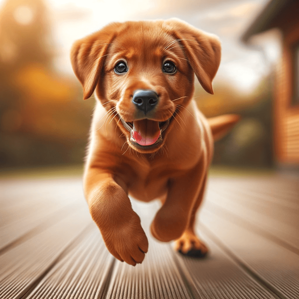 Red_Fox_Labrador_puppy_full_of_energy_and_enthusiasm