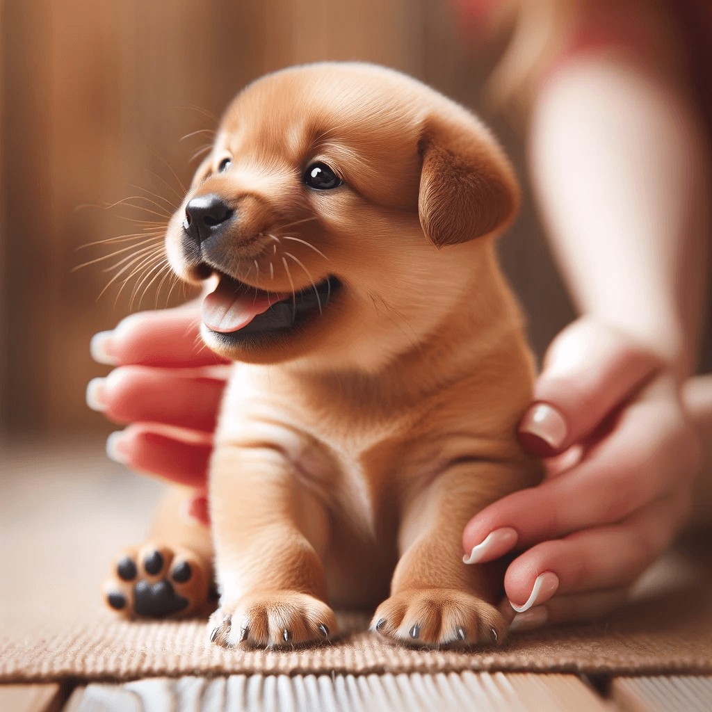 Red_Fox_Labrador_puppy_with_tiny_paws_and_a_wagging_tail