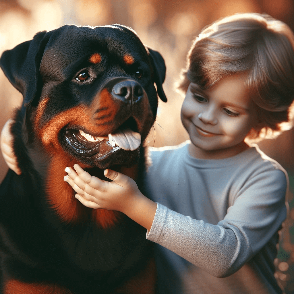 Red_Rottweiler_with_a_gentle_expression_being_petted_by_a_child_illustrating_the_breed_s_loving_and_protective_nature