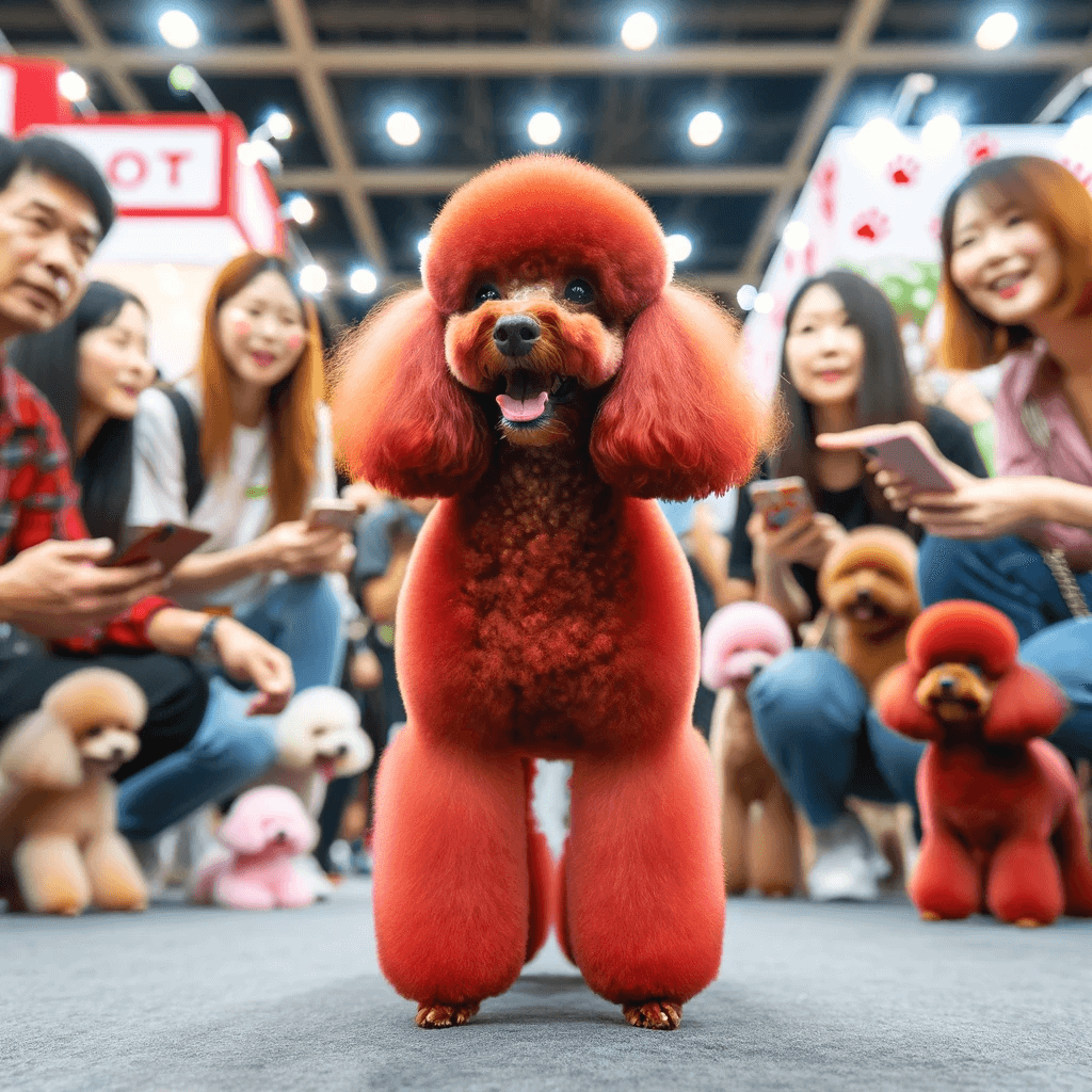 Red_Toy_Poodle_being_admired_at_a_pet_event_capturing_the_attention_and_admiration_of_dog_lovers._The_image_shows_the_dog_standing_proudly_its_red